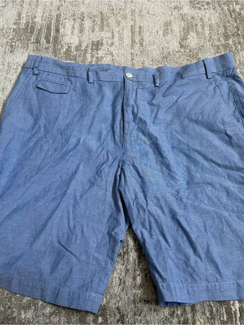 Lauren (Ralph Lauren) Blue Flat-Front Men's Shorts